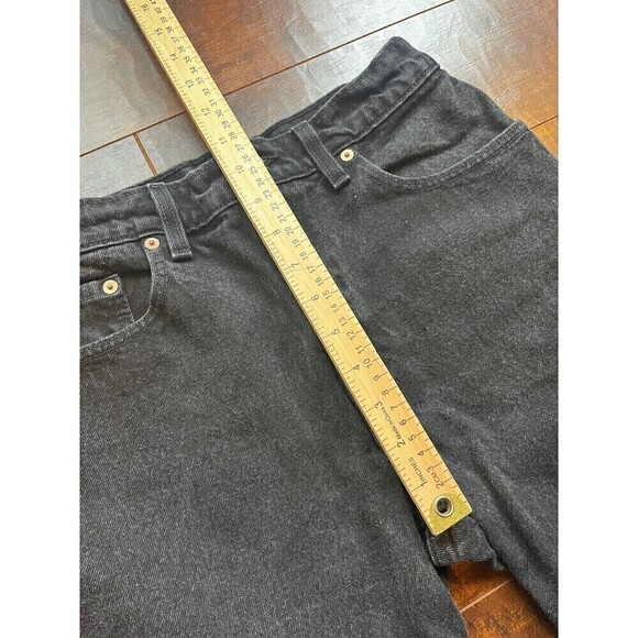 Vintage Levis Jeans Womens 9 Black High Waist Relaxed Tapered Leg 550 USA Made - Picture 4 of 8